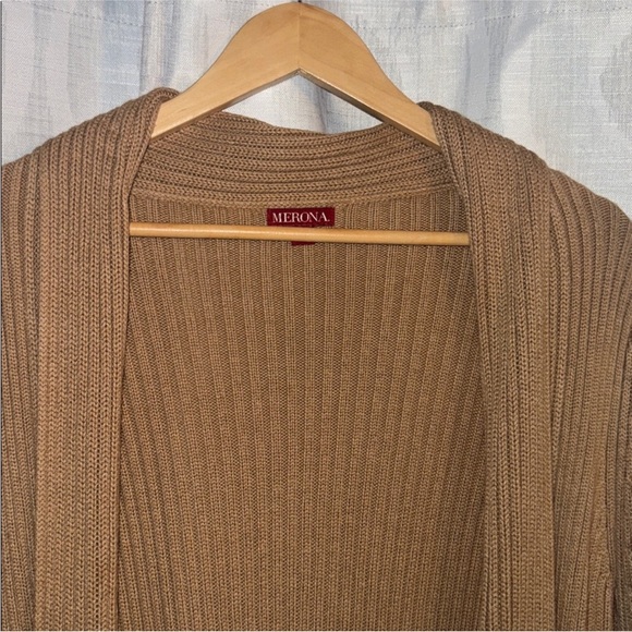 Merona Cardigan Tan Size XL - Picture 4 of 6